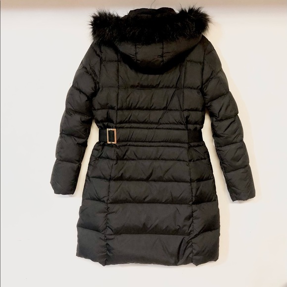 DKNY Faux-Fur-Trim Hooded Puffer Coat - Picture 2 of 4